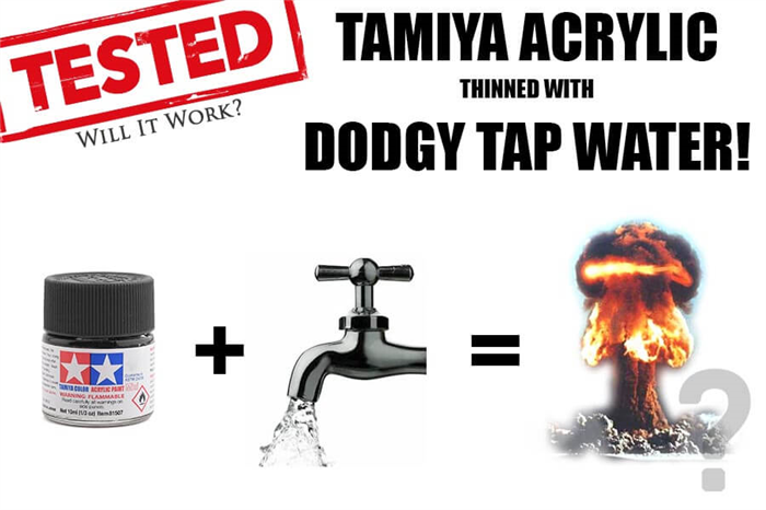 Dünnes Tamiya-Acrylwasser